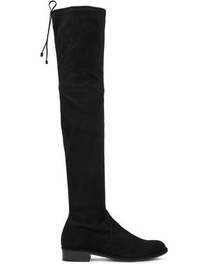 Stuart Weitzman Overknees Lowland - Schwarz