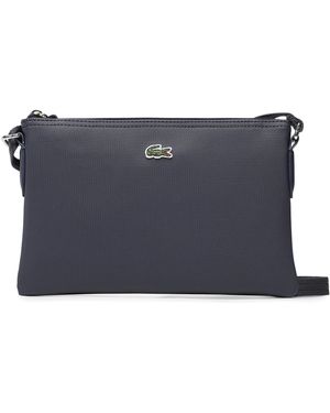 Lacoste Handtasche Flat Crossover Bag Nf1887Po - Blau