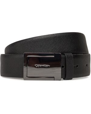 Calvin Klein Herrengürtel Formal Plaque Tex 35Mm K50K512843 - Schwarz