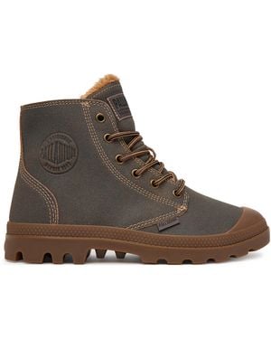 Palladium Schnürschuhe Pampa Zip Wl Pilot 74977-242-M - Braun