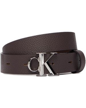 Calvin Klein Damengürtel Facet Ck Buckle Pebble Lv04F7060G - Braun