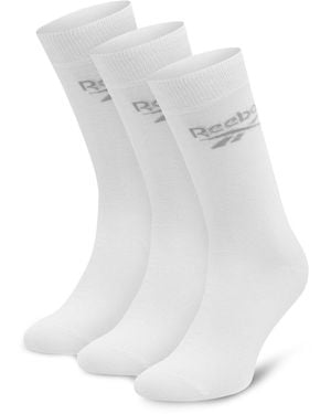 Reebok 3Er-Set Hohe -Socken R0367-Ss24 (3-Pack) Weiß