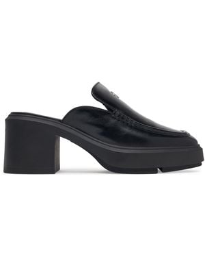 Calvin Klein Pantoletten Block Heel Mule Lth Hdw Hw0Hw03175 - Schwarz