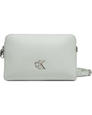 Calvin Klein Handtasche Minimal Monogram Camera Bag 20 Lv04K3162G - Grau