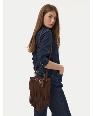 Tommy Hilfiger Handtasche American Icon Micro Tote Fringes Aw0Aw19217 - Blau