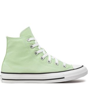 Converse Sneakers Aus Stoff Chuck Taylor All Star Hi A08582C - Grün