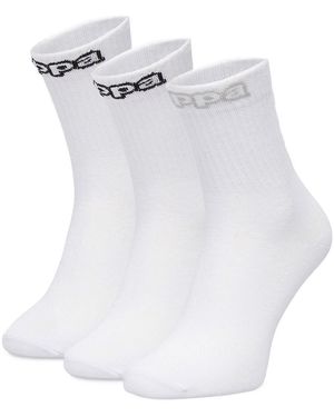 Kappa Lange Socken Ceo_Kr__ 004_W_Aw25 - Weiß