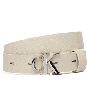 Calvin Klein Damengürtel Facet Ck Buckle Pebble Lv04F7060G - Natur