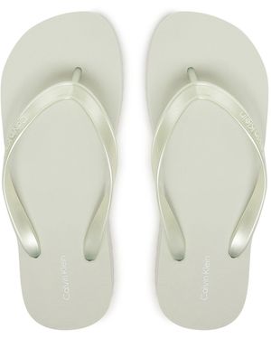 Calvin Klein Zehentrenner Flatform Flip Flop Met Tpu Hw0Hw03120 - Grün