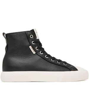 Calvin Klein Sneakers Aus Stoff Vulc Lace Up Hightop Lth Hw0Hw03076 - Schwarz