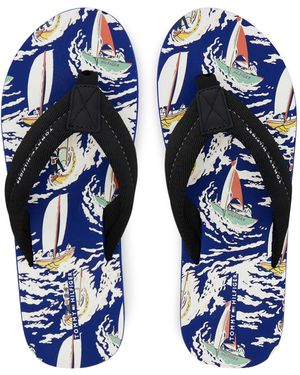 Tommy Hilfiger Zehentrenner Fm0Fm05509 - Blau