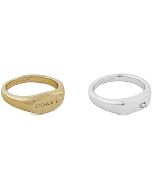 COACH Set Ringe 37541376 - Mettallic