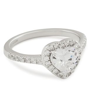 ICED STUFF Ring Heart Gem - Mettallic