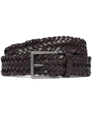 Calvin Klein Gürtel Warmth Buckle Woven 35Mm Fixed - Schwarz