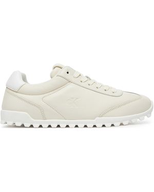 Calvin Klein Sneakers Low Profile Runner Yw0Yw01751 Écru - Weiß