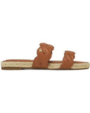 Tommy Hilfiger Espadrilles Leather Rope Espadrille Mule Fw0Fw08503 - Braun