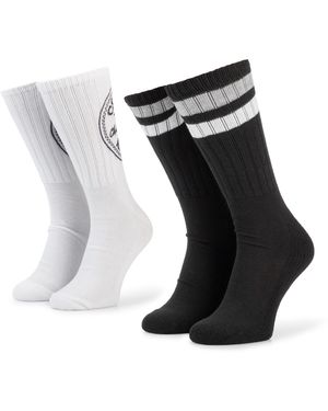 Converse 2Er-Set Hohe -Socken E744A-2020 - Schwarz
