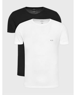 ARMANI EXCHANGE 2Er-Set T-Shirts 956005 Cc282 42520 Slim Fit - Schwarz