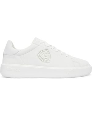 Blauer Sneakers F5Buck07/Lea - Weiß