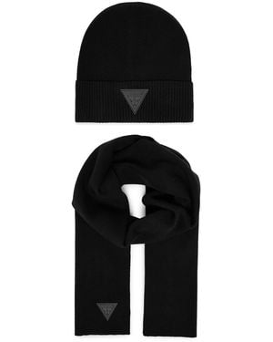 Guess Set Schal Und Mütze Gfboxm P6103 - Schwarz