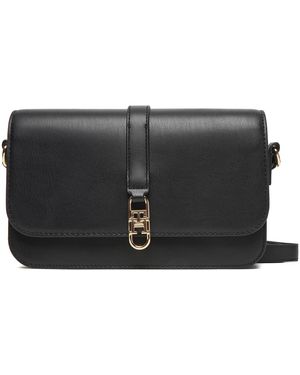 Tommy Hilfiger Handtasche Th Libre Flap Crossover Aw0Aw17723 - Schwarz