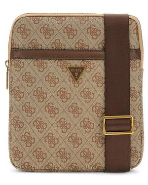 Pochette Guess Pour Homme - Modèle Hull PMHULOP5238 - En Polyuréthane Noir - Taille Medium