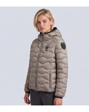 Blauer Veste Matelassée Camelia Gris - Marron