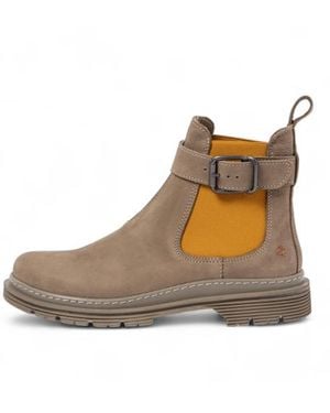 Art Bottines En Cuir 1892 Taupe - Marron
