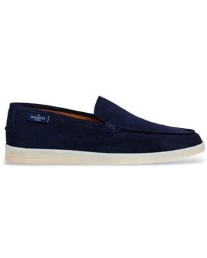 Hackett Cuir Loafers Martins Loafer - Bleu