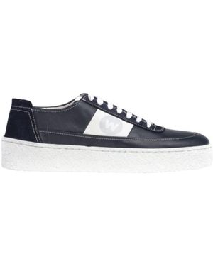 Wonders Baskets En Cuir Bleu Marine