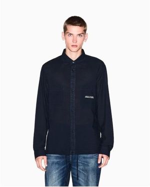 ARMANI EXCHANGE Poches De Chemise - Bleu