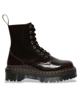 Dr. Martens Jadon Arcadia Bottes En Cuir Bordeaux - Noir