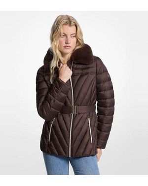 Michael Kors Veste Matelassée Pliable - Marron