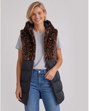 Liu Jo Gilet Animalier Marron