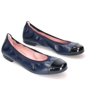 Pretty Ballerinas Ballerines En Cuir Shirley - Bleu