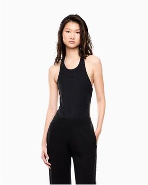 EA7 Body En Tissu Technique Élastique Logo Series - Noir