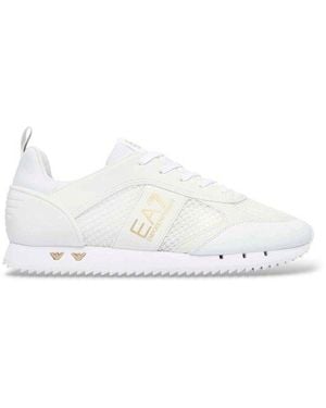 EA7 Chaussure Nova En Maille - Blanc