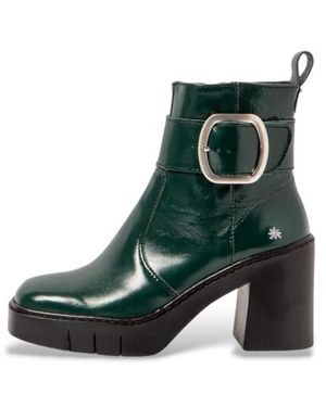 Art Bottines En Cuir 1979 - Vert