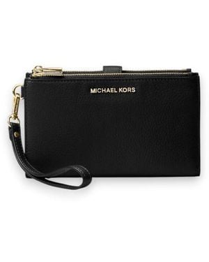 Michael Kors Portefeuille Jet Set En Cuir Grainé De Taille Moyenne - Noir