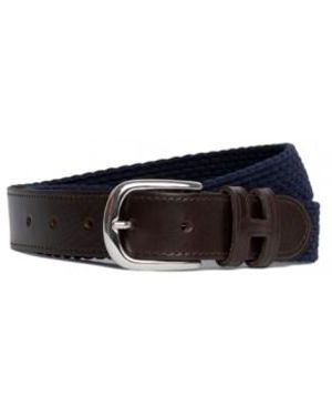 Hackett Ceinture Parachute En Cuir - Noir