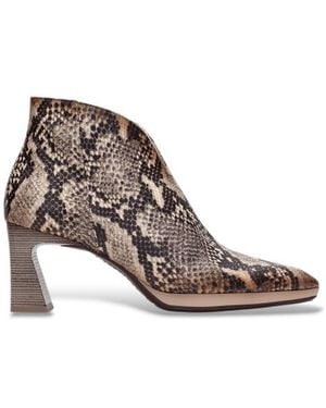 Hispanitas Bottines En Cuir Atlanta Taupe - Marron