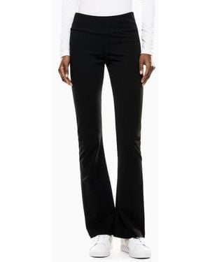 EA7 Leggings Bootcut En Maille - Noir