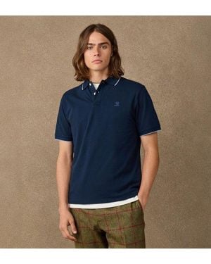 Hackett Polo H Tipped Bleu Marine