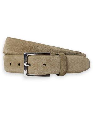 Hackett Ceinture En Cuir Feather Edge - Neutre