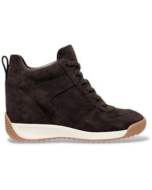 Michael Kors Chaussure Nikko S2 En Daim Avec Semelle Compensée - Noir