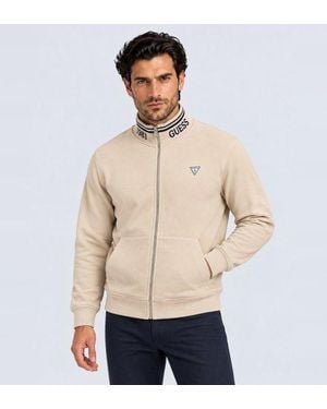 Guess Veste Trucker À Fermeture Éclair - Neutre
