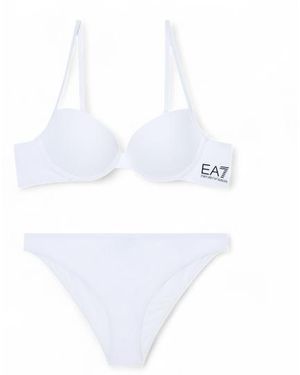 EA7 Bikini Maillot De Bain Sports Aquatiques - Blanc