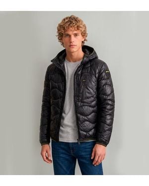 Blauer Veste Matelassée Wave Noire
