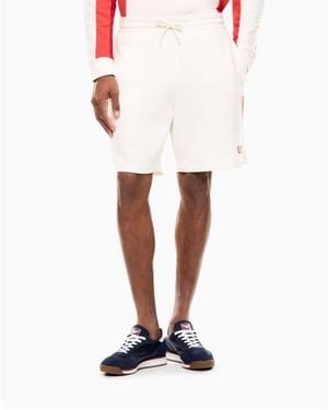 EA7 Short Summer Block Blanc