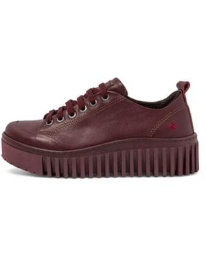Art Baskets Brighton En Cuir Marron - Rouge